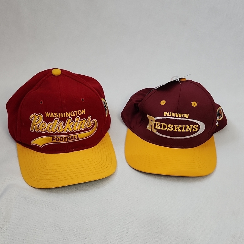 Vintage Washington Redskins Football Caps - Burgundy and Gold
